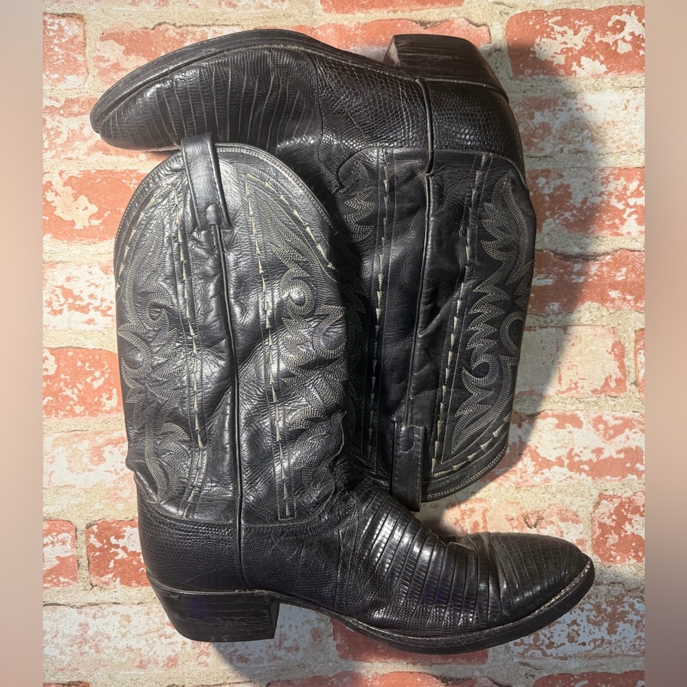 Dan Post Black Cowboy Boots